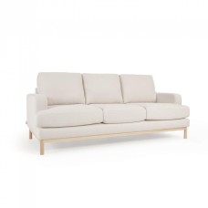 Mihaela 3-местный диван из белого флиса 203 см