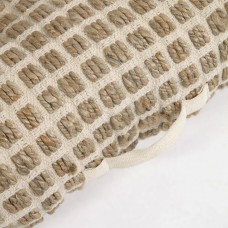 Подушка напольная Adelma из джута и белого хлопка 60 x 120 см
