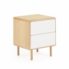 ANIELLE Anielle solid and ash veneer bedside table 50 x 58 c