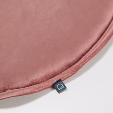 Круглая бархатная подушка на стул Rimca розовая 35 см