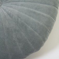 Круглая подушка Brunetta из темно-синего бархата Ø 35 см