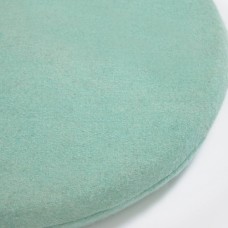 Круглая подушка для стула Biasina из 100% шерсти бирюзового цвета Ø 35 см