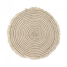 Gisel круглый ковер из джута и хлопка 120 cm