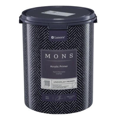 Mons Underlay Primer 2,5 литра (Латексный грунт под безвоздушное нанесение красок на акриловой основе.)
