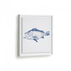 Постер Lavinia с синей рыбкой 30 х 30 см