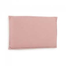 Изголовье из льняной ткани розового цвета Tanit со съемным чехлом 186 x 106 см