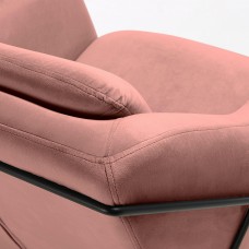 Кресло Brida бархат светло-розовый