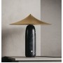 Настольная лампа Kine черный мрамор -  латунный абажур