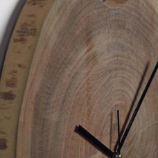 Настенные часы REVA круглые из массива акации Ø 35 см