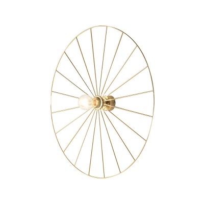 Бра Wheel 90 cm золотой + цоколь 20 cm золотой