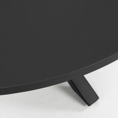 ARYA Круглый Ø 119 cm MDF стол со стальными черными ножками