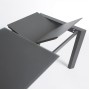 Стол Atta 140 (200) x90 темно-серый, стекло