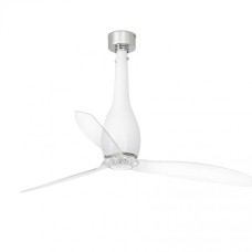 Матово-белый / прозрачный потолочный вентилятор Eterfan 128 см