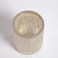 Стеклянный стакан для зубных щеток Christell золотистый