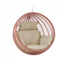 Подвесное кресло Elianis с розовым плетением