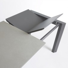 Стол Atta 120 (180) x80 антрацит, керамика