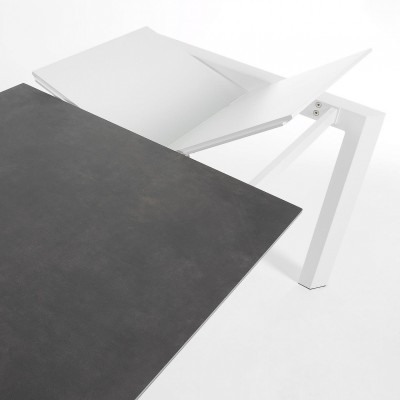 Стол Atta с белыми ножками 120(180)x80 см