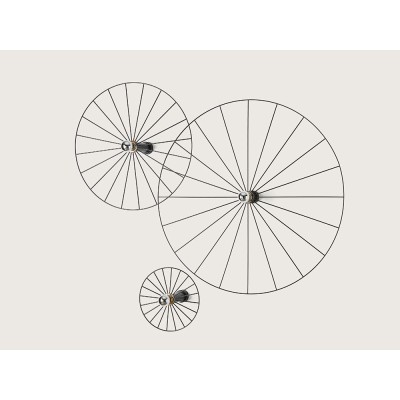 Бра Wheel 60 cm хром + цоколь 15 cm хром