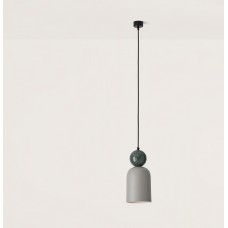 Подвесной светильник Bell черный металл/зеленый мрамор
