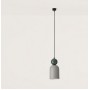 Подвесной светильник Bell черный металл/зеленый мрамор