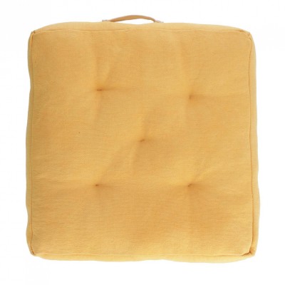 Напольная подушка Sarit из 100% хлопка горчичная 60 x 60 cm