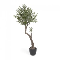 Искусственное оливковое дерево Olivo с черным горшком 140 см