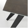 Стол Nack 160x90 черный, темно-коричневый