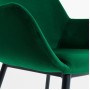 Кресло Konna бархат зелёный
