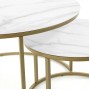 Набор из 2 приставных столиков Leonor Ø 80 см / Ø 50 см