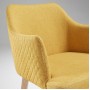 Кресло Danai желтое тканевое