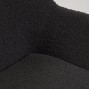 Стул Konna из черной ткани букле с ножками из массива ясеня
