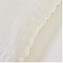Наволочка на подушку из 100% льна Elmina, белый цвет 45 x 45 см