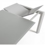 Стол Atta 140 (200) x90 серый, стекло