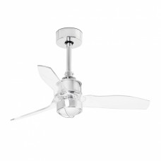 Потолочный вентилятор Deco Fan LED хром/прозрачный 81 см