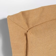 Изголовье из льняной ткани горчичного цвета Tanit со съемным чехлом 206 x 106 см