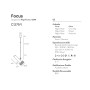 Подвесной светильник Focus 1L черный - антрацит
