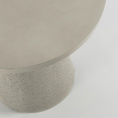 Стол Rhette ø90 цементный серый