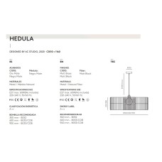 Подвесной светильник Hedula латунный металл 30 см