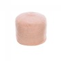 Круглый хлопковый пуф Daiana розового цвета Ø 40 см