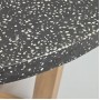 Круглый стол Shanelle на двоих из черного терраццо Ø 120 см