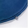 Круглая бархатная подушка на стул Rimca синяя 35 см