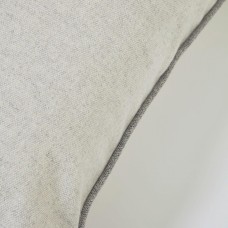 Наволочка Alcara белая с серой каймой 45 x 45 см