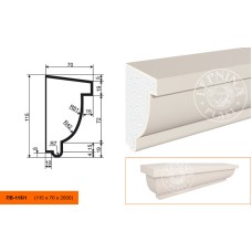 Подоконник  ПВ-115/1 (115*70*2000мм)