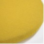 Круглая подушка для стула Biasina из 100% шерсти горчичного цвета Ø 35 см