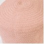 Круглый хлопковый пуф Daiana розового цвета Ø 40 см