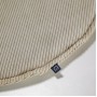 Круглая вельветовая подушка на стул Sora серо-коричневая 35 см