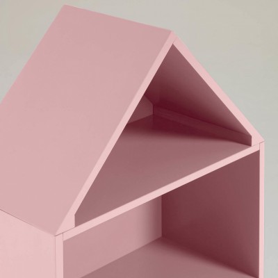 Детский стеллаж Celeste из МДФ розовый 50 x 105 см
