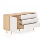 ANIELLE Anielle solid and ash veneer sideboard 150 x 78 cm