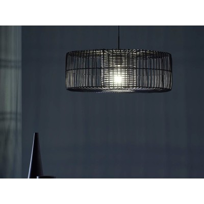 Подвесной светильник Hedula черный металл 90 см