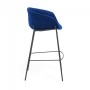 Барный стул Zadine бархатный синий